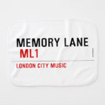 Memory Lane   Burp Cloth
