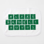 Happy
 Birthday
 Allison  Burp Cloth