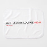 Gentlemens Lounge  Burp Cloth