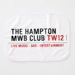the Hampton  MWB Club  Burp Cloth