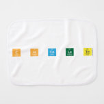 C H Co La Te  Burp Cloth