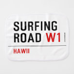 Surfing Road  Burp Cloth
