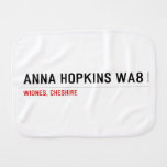Anna Hopkins WA8  Burp Cloth