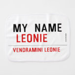 my  Name   Burp Cloth