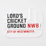 LORD'S CRICKET GROUND  Burp Cloth