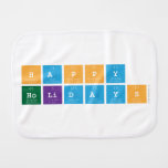 Happy 
 Holidays   Burp Cloth