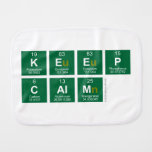 Keep
 c|alm  Burp Cloth