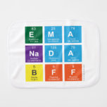ema
 nada
 bff  Burp Cloth