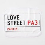 LOVE Street  Burp Cloth