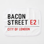 Bacon Street  Burp Cloth