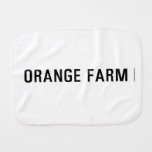 ORANGE FARM   Burp Cloth