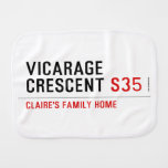 vicarage crescent  Burp Cloth