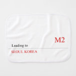 I LOVE MONiCA.SY  Burp Cloth