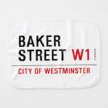Baker Street  Burp Cloth