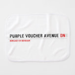 purple voucher avenue  Burp Cloth