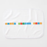 Happy Birthday Sarah  Burp Cloth
