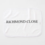 Richmond close  Burp Cloth