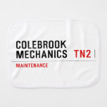 Colebrook Mechanics   Burp Cloth