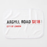 Argyll Road  Burp Cloth