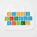 Happy
 Birthday
 Milen  Burp Cloth