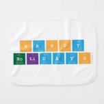 Happy 
 Holidays   Burp Cloth