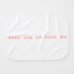 keep calm and love me  Burp Cloth