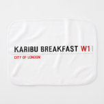 karibu breakfast  Burp Cloth