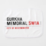 gurkha memorial  Burp Cloth