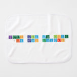 keep calm and love 
 jim ramos escuadro  Burp Cloth