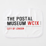 the postal museum  Burp Cloth