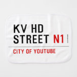 KV HD Street  Burp Cloth