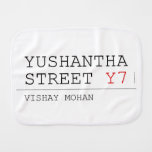 Yushantha  Street  Burp Cloth