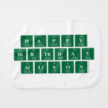 Happy
 Birthday
 Allison  Burp Cloth