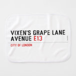 Vixen's Grape Lane  Avenue  Burp Cloth