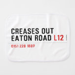 Creases Out Eaton Road  Burp Cloth
