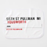 55th st pullman  mi   Burp Cloth
