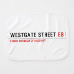 Westgate Street  Burp Cloth