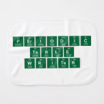 Periodic
 Table
 Writer  Burp Cloth