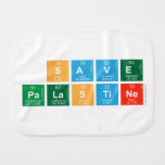 SAVE 
 PALASTINE  Burp Cloth