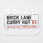 Brick Lane  Curry Hut  Burp Cloth