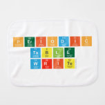 Periodic
 Table
 Write  Burp Cloth