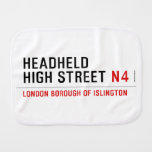 Headheld High Street  Burp Cloth