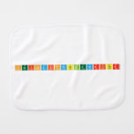 PeriodicTableWriter  Burp Cloth