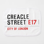 Creacle Street  Burp Cloth