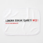 LONDRA SOKAK İŞARETİ  Burp Cloth