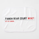 PANDA BEAR COURT  Burp Cloth