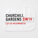 churchill gardens  Burp Cloth