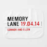 MEMORY LANE  Burp Cloth