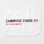 Cambridge Circus  Burp Cloth