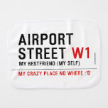 AIRPORT Street  Burp Cloth